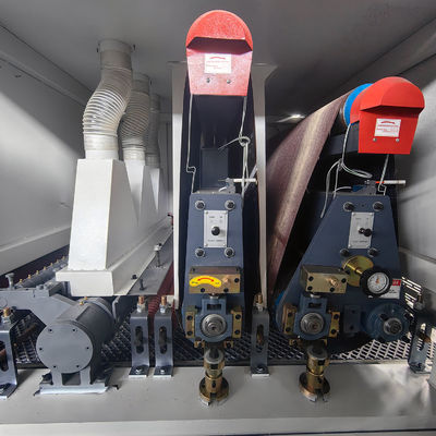 11kw κινητήρας Τρίτη μονάδα B-R-RP1000 Προσαρμογή Wide Belt Drum Planer Σάντερ με ντουλάπι