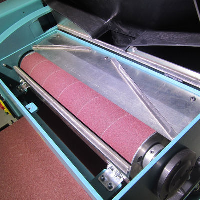 5-100mm ρυθμιζόμενη ταχύτητα μεταφοράς Sandpaper Drum Sander Buff ξύλινη μηχανή εύκολη ρύθμιση