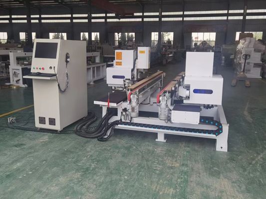 Μεγάλη χωρητικότητα 2000KG Διπλή γραμμή αριθμός CNC ξύλινη πόρτα κλειδαριά τρύπα Mortising Machine