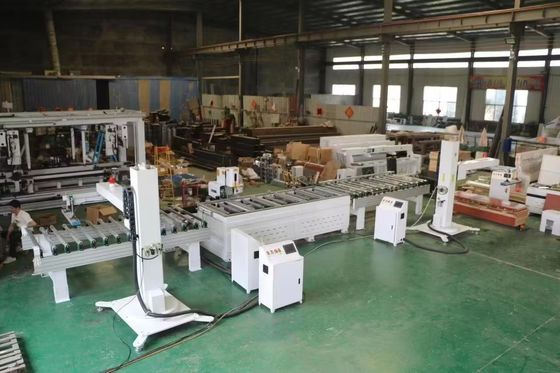 Μεγάλη χωρητικότητα 2000KG Διπλή γραμμή αριθμός CNC ξύλινη πόρτα κλειδαριά τρύπα Mortising Machine