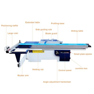 3200mm Heavy Duty Precision Sliding Table Panel Saw Machine για τις ανάγκες κοπής ξύλου