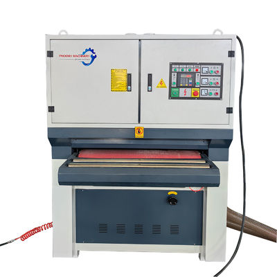 27.87kw R-R1000 Wide Belt Bench Sander για την αμμοποίηση πάχους ξύλου και τη συλλογή σκόνης