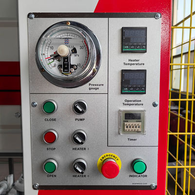 PH120 2στρώματα αυτόματη υδραυλική μηχανή θερμής πίεσης για την κατασκευή θυρών 120 T συνολική πίεση