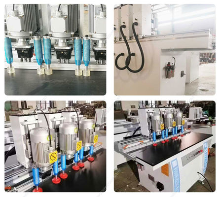 1.5kw*3 Αλουμινένιο προφίλ Χίνγκελ και Μίνι μηχανή τρύπησης για πολυάξια βαθιά τρύπα