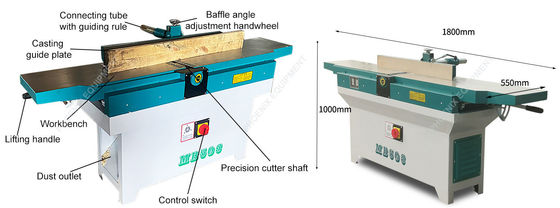 1800x650x1000mm Wood Planer για επαγγελματικές ανάγκες ξυλουργικής και ακριβούς γλυπτικής