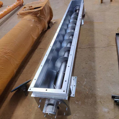 Ασφαλής μεταφορά TDLXU330-5 U σχήμα σκόνης Auger ατελείωτη λεπίδα σπόρος στερεό τροφοδοτικό Hopper