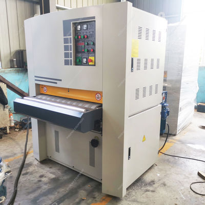 Πολυλειτουργικό ξύλινο ελαφρώς ζώνη Sanding Machine CNC διπλό πλευρικό τραπέζι αυτόματο