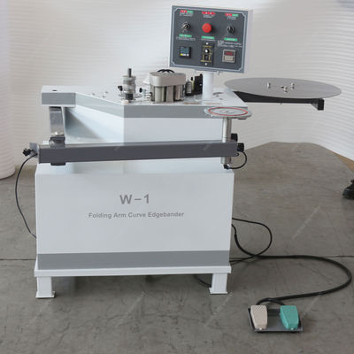 Προσαρμοσμένη τάση 1.4kW W-1 MDF Curve Edge Bander Folding Arm Edge Banding Machine