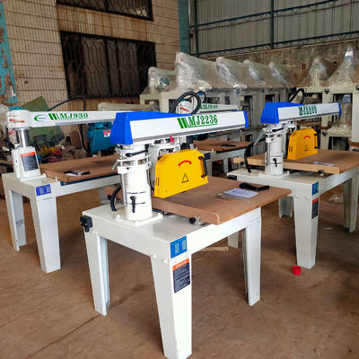 110 mm Max. Δραστηριώδες πάχος ξυλουργική MJ640 ξύλο ραδιακό πριόνι για το κόψιμο διασταυρούμενου πριονιού