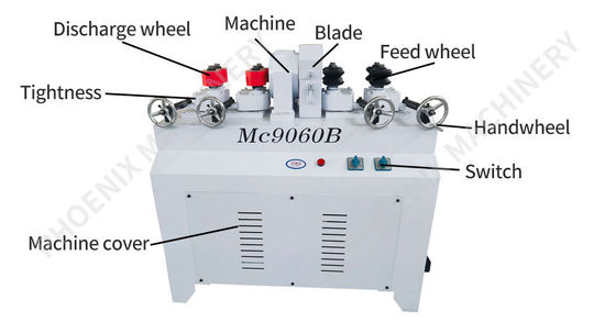 3KW κύριο κινητήρα MC9060B ξύλινη σκούπα σκούπα σκούπα σκούπα μηχανή με 310kg χωρητικότητα