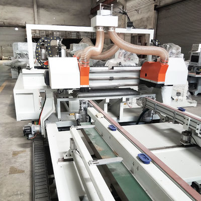 Ταχύτητα MJ-27308 ξυλουργική CNC αυτόματη πόρτα ξύλου ξύλινο πάνελ τεσσάρων πλευρών κοπής πριόνι