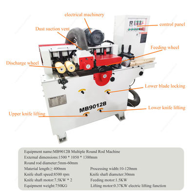 220v/380v/415v/440v Προαιρετική μηχανή αλέσεως στρογγυλών ράβδων ξύλου για την παραγωγή ράβδων σκούπας