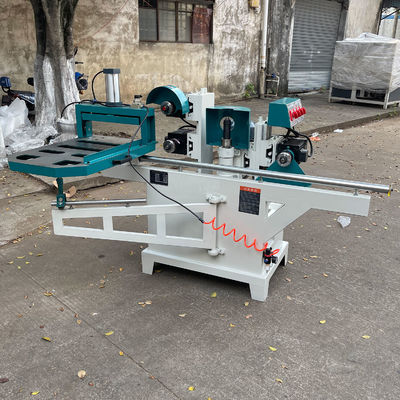 MJ105 Διπλή καθοδήγηση σιδηροδρομικής τετραγωνικής μηχανής ξύλου με 5 λεπίδες πριόνου 7,7kw βάρος 380KG