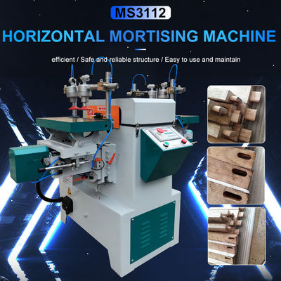 Μηχανή σπασμού ξύλου 480 KG MS3112 CNC οριζόντια διπλή άκρη τενόν και αυλάκι
