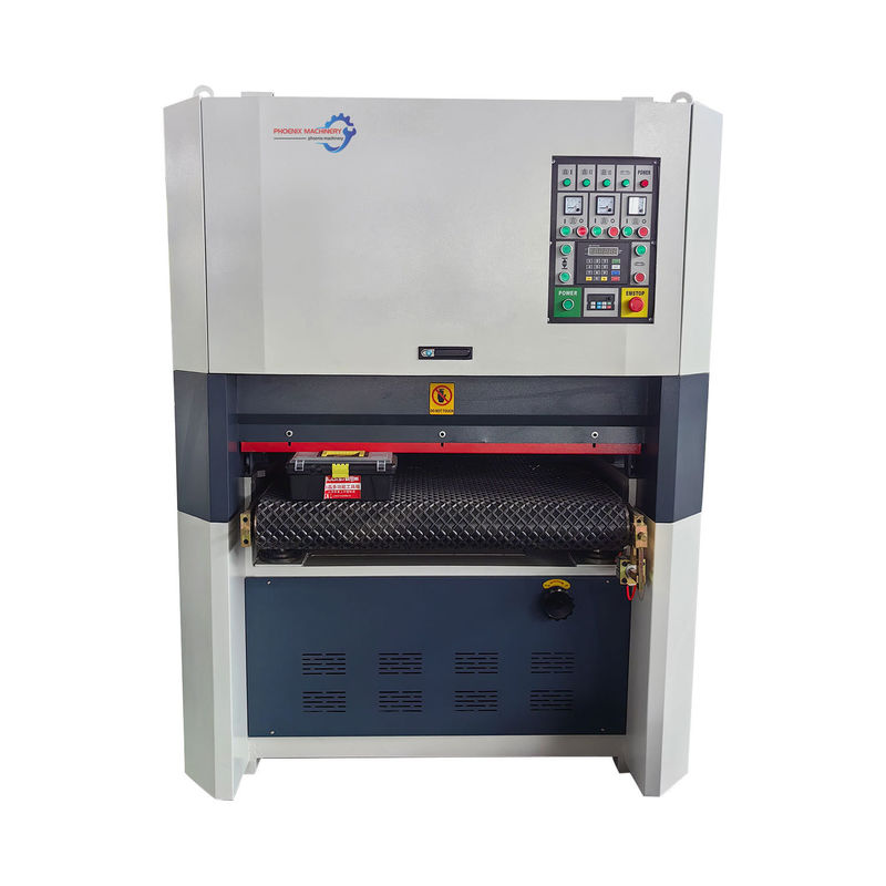 11kw κινητήρας Τρίτη μονάδα B-R-RP1000 Προσαρμογή Wide Belt Drum Planer Σάντερ με ντουλάπι
