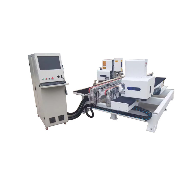 Μεγάλη χωρητικότητα 2000KG Διπλή γραμμή αριθμός CNC ξύλινη πόρτα κλειδαριά τρύπα Mortising Machine