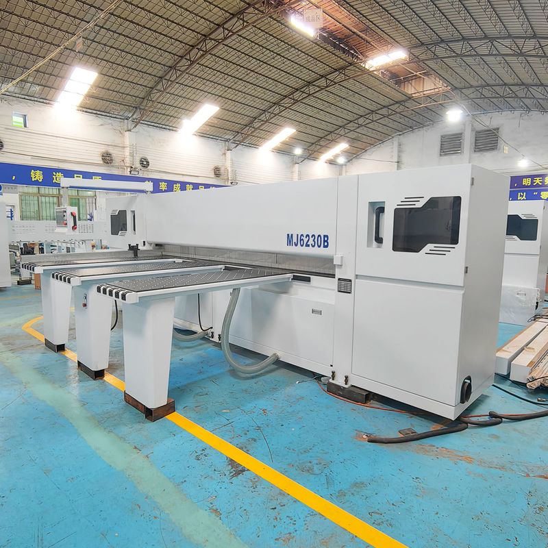 3800 KG MJ6230B CNC οριζόντια αυτόματη ξυλοκομική πριονιστική πριονιστική για την κοπή ξύλινης σανίδας