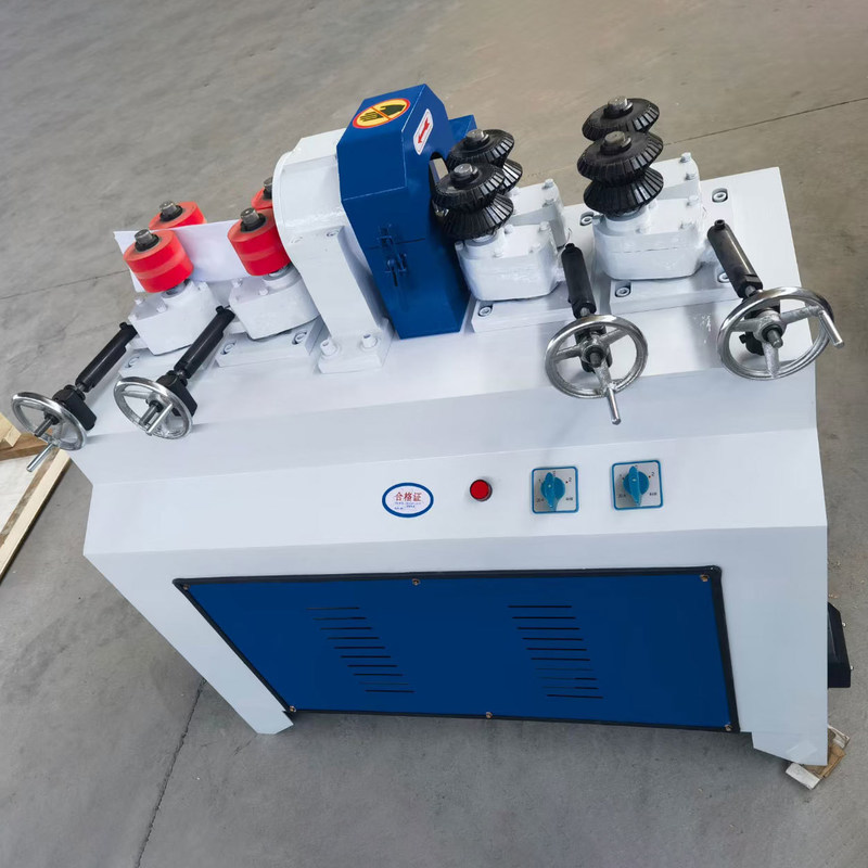 4kW Δύναμη Διπλό και Διπλό Εναρμόνιση πάχους Στρογγυλή μηχανή ξύλινης ράβδου